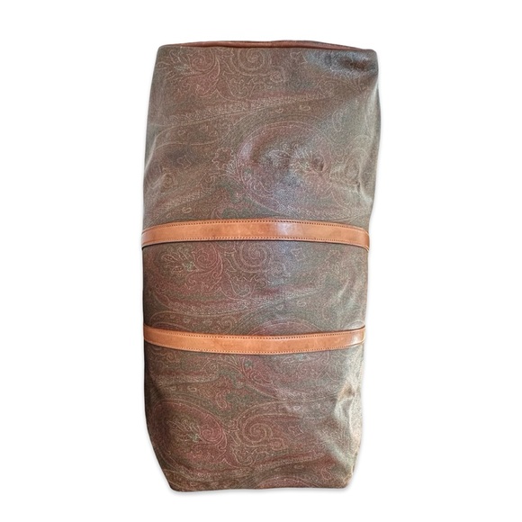 Etro Vintage Paisley Print Boston Duffle Bag with luggage tag - Picture 3 of 15